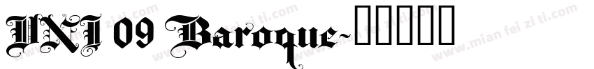 VNI 09 Baroque字体转换